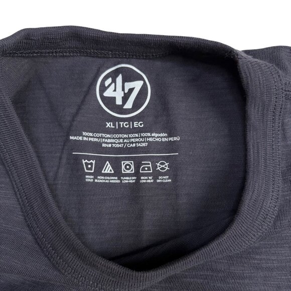 '47 Brand Michigan Wolverines "HAIL" Short Sleeve T Shirt (Blue) - XL - Picture 4 of 5